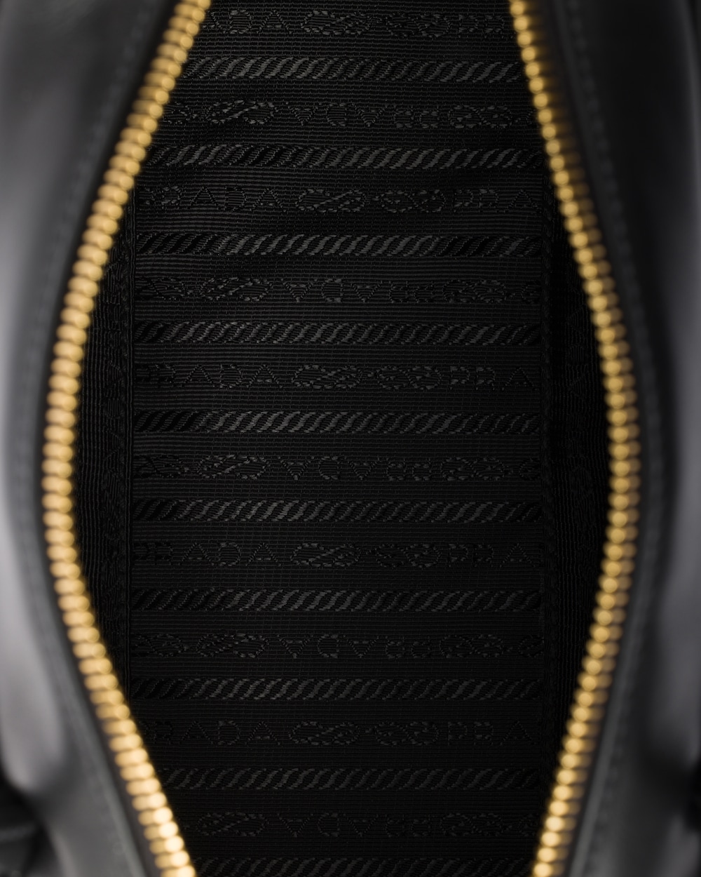 Re-Nylon and Leather Small Top-Handle Bag With Padlock - Image 4